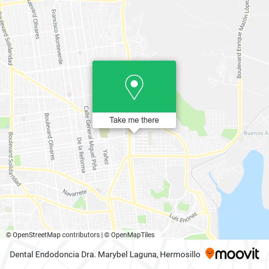 Dental Endodoncia Dra. Marybel Laguna map