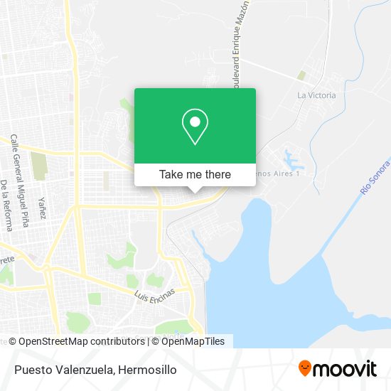 Puesto Valenzuela map