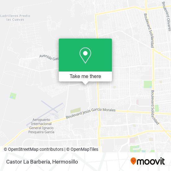 Castor La Barbería map