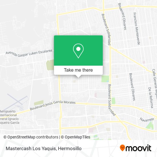 Mapa de Mastercash Los Yaquis