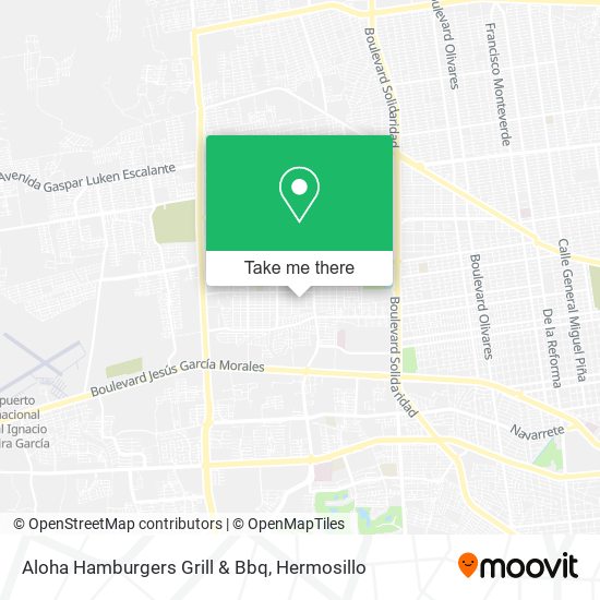 Mapa de Aloha Hamburgers Grill & Bbq