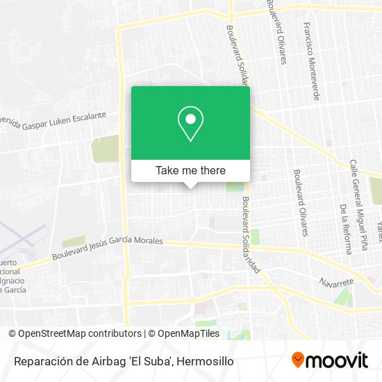 Mapa de Reparación de Airbag 'El Suba'
