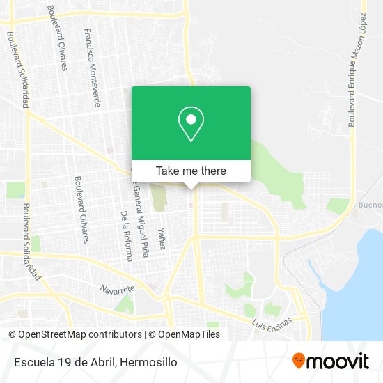 Mapa de Escuela 19 de Abril