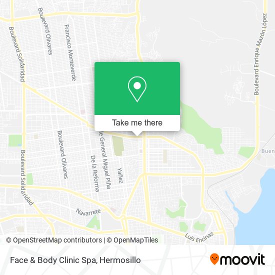 Mapa de Face & Body Clinic Spa