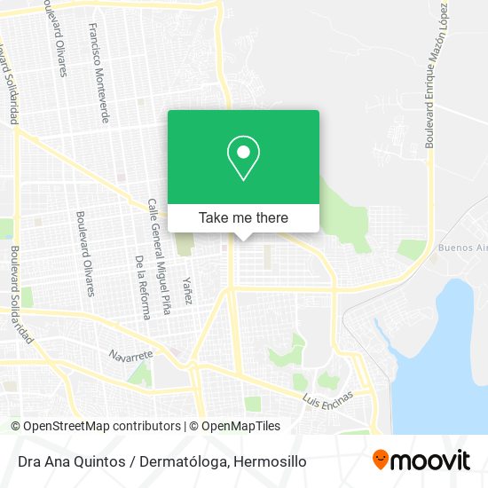 Mapa de Dra Ana Quintos / Dermatóloga