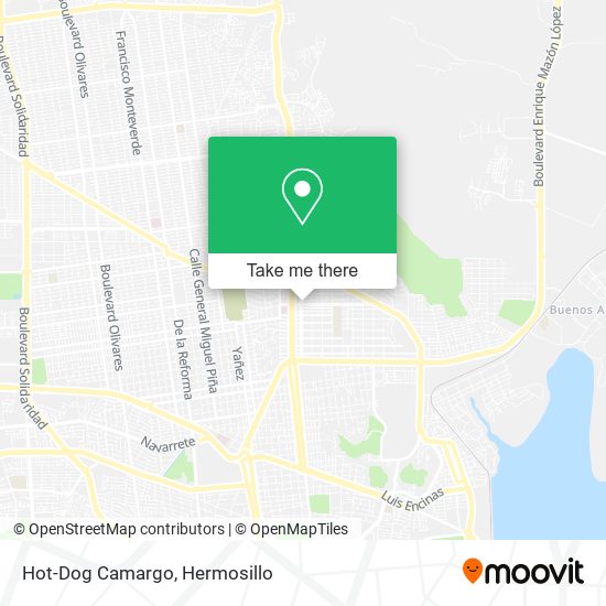 Hot-Dog Camargo map