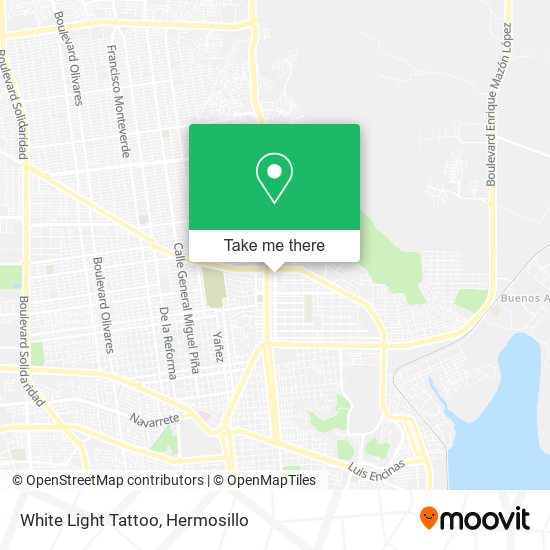 White Light Tattoo map