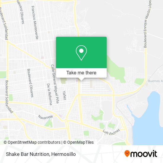 Shake Bar Nutrition map