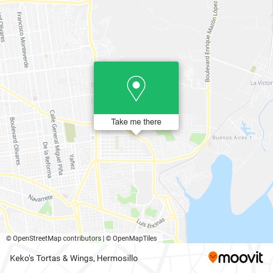 Keko's Tortas & Wings map