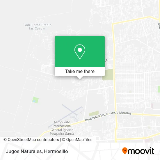 Jugos Naturales map