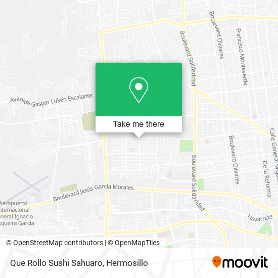 Que Rollo Sushi Sahuaro map
