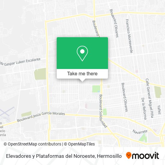 Elevadores y Plataformas del Noroeste map