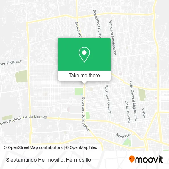 Siestamundo Hermosillo map