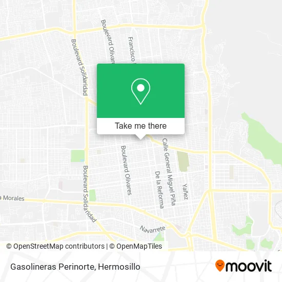 Gasolineras Perinorte map