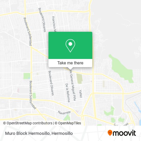 Mapa de Muro Block Hermosillo