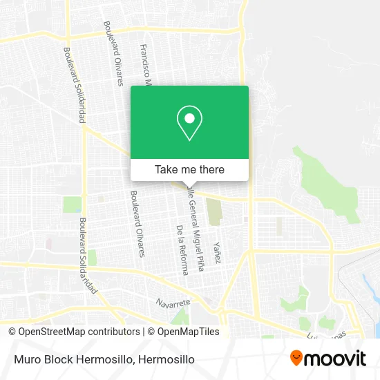 Muro Block Hermosillo map