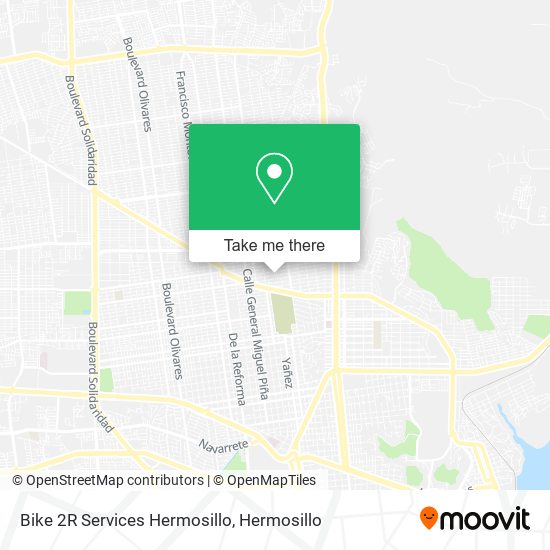 Mapa de Bike 2R Services Hermosillo