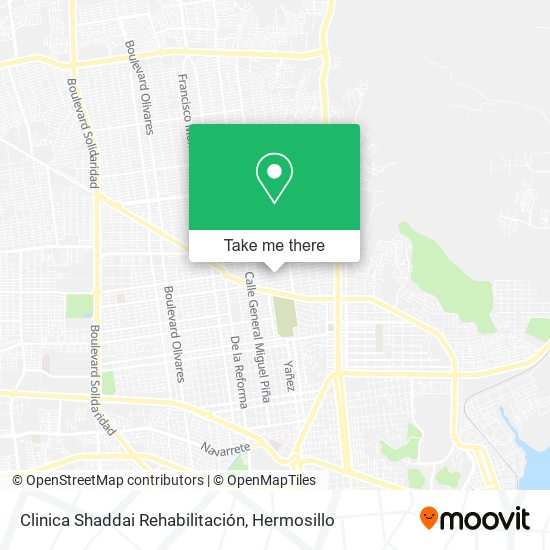 Clinica Shaddai Rehabilitación map