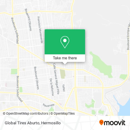 Mapa de Global Tires Aburto