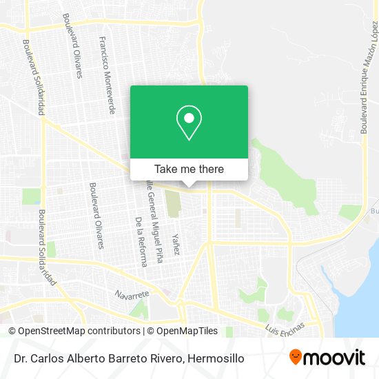 Dr. Carlos Alberto Barreto Rivero map