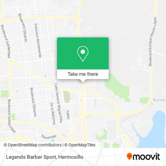 Legends Barber Sport map
