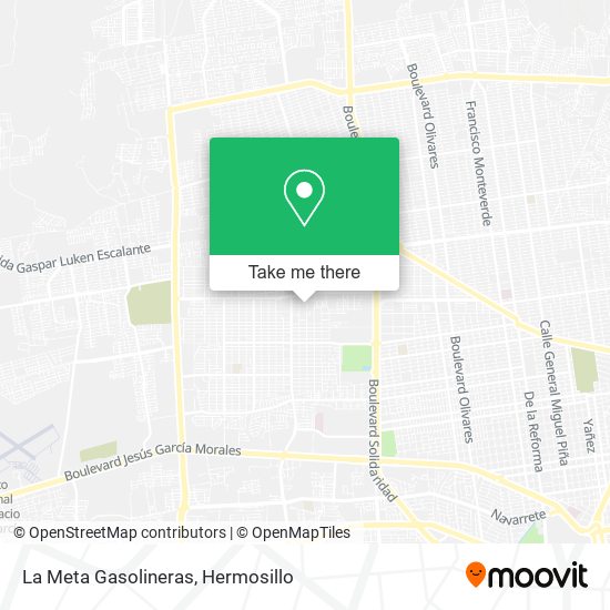 Mapa de La Meta Gasolineras