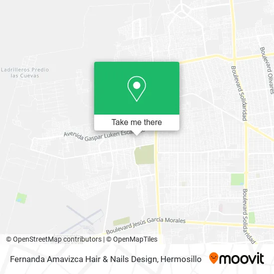 Fernanda Amavizca Hair & Nails Design map
