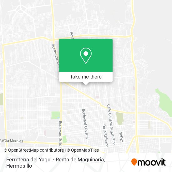 Mapa de Ferretería del Yaqui - Renta de Maquinaria