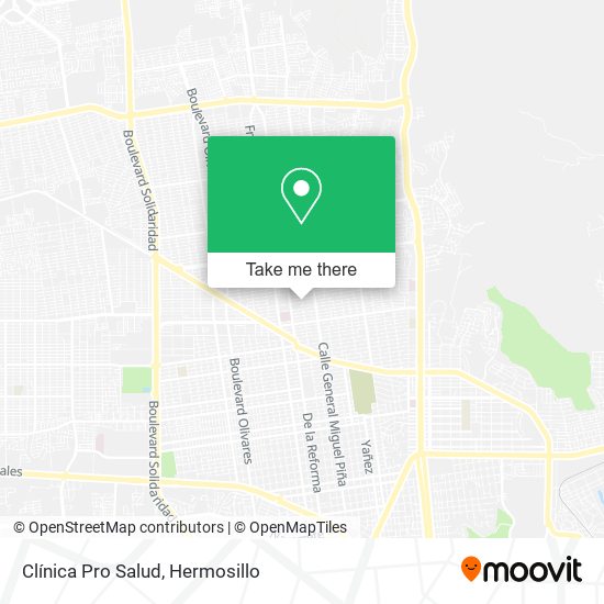 Clínica Pro Salud map
