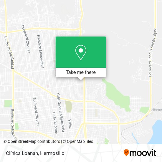 Clínica Loanah map