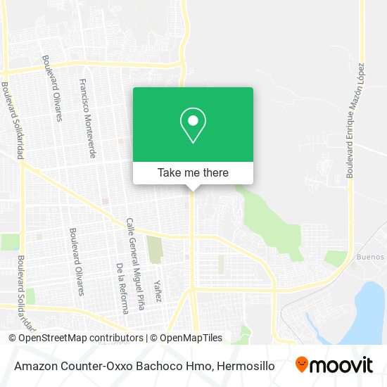 Mapa de Amazon Counter-Oxxo Bachoco Hmo