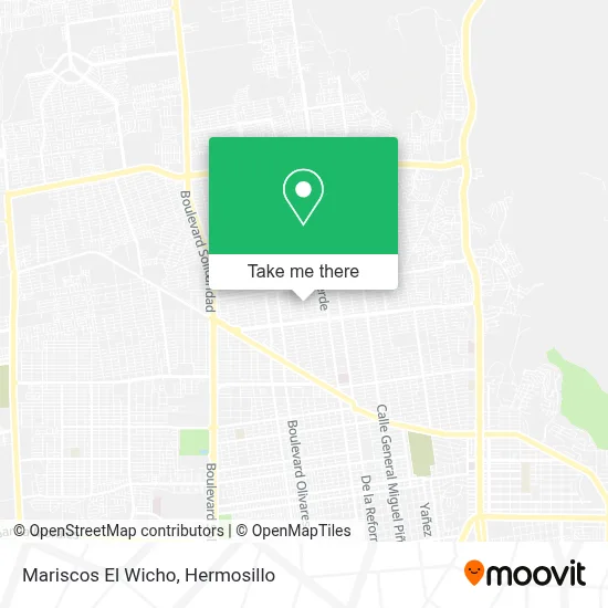 Mariscos El Wicho map