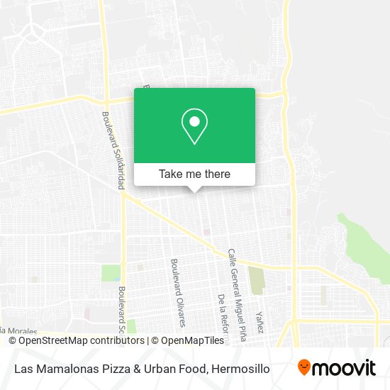 Mapa de Las Mamalonas Pizza & Urban Food