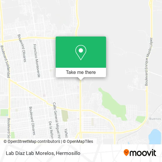 Lab Díaz Lab Morelos map