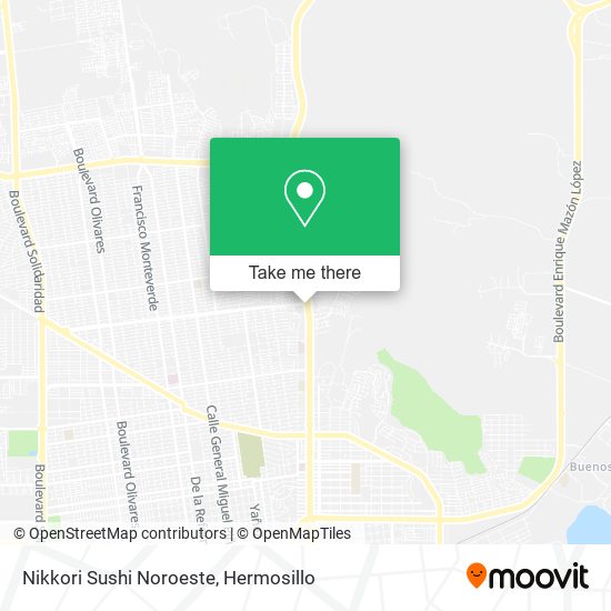 Nikkori Sushi Noroeste map