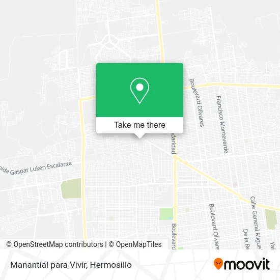 Manantial para Vivir map