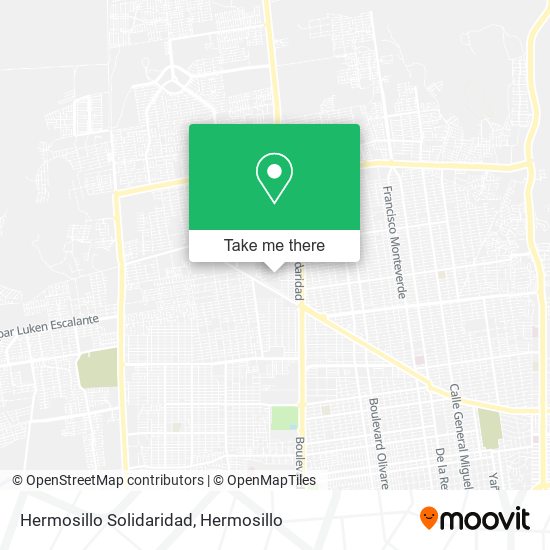 Hermosillo Solidaridad map
