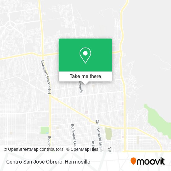 Centro San José Obrero map