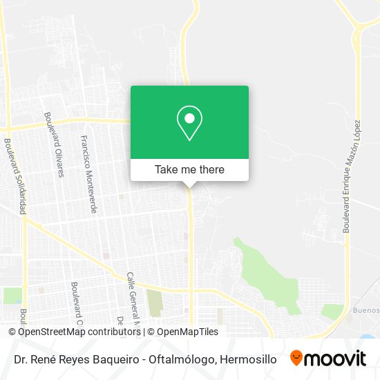 Mapa de Dr. René Reyes Baqueiro - Oftalmólogo