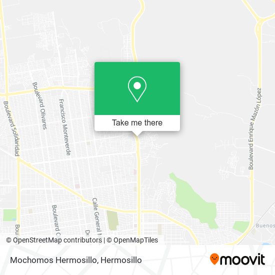 Mochomos Hermosillo map
