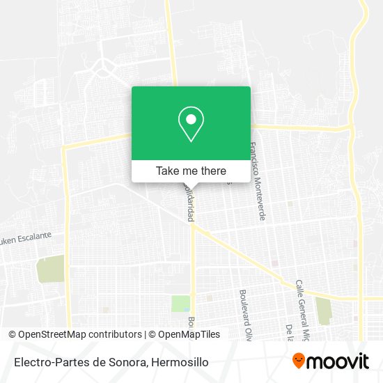Electro-Partes de Sonora map