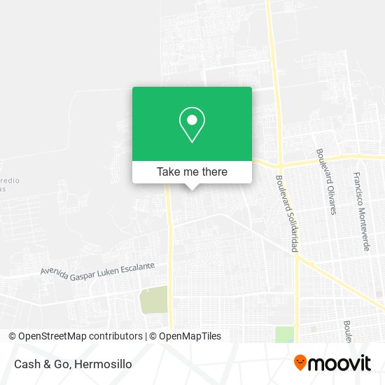 Cash & Go map