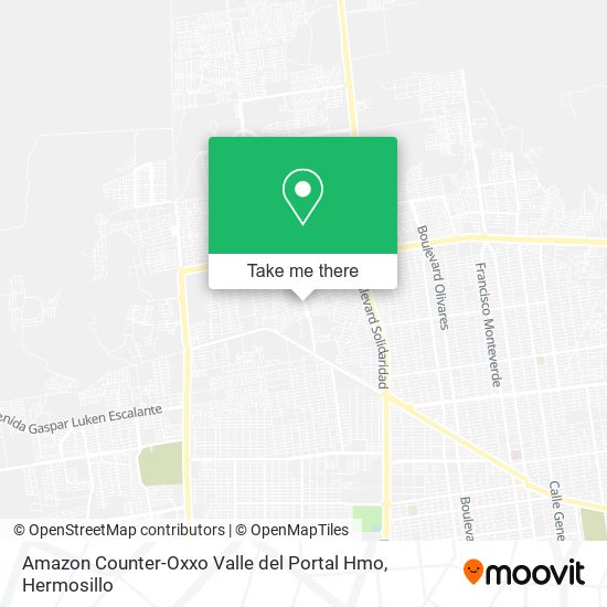 Amazon Counter-Oxxo Valle del Portal Hmo map