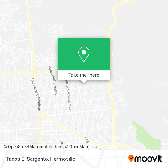 Tacos El Sargento map