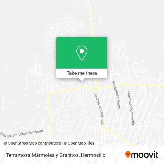 Terramosa Mármoles y Granitos map