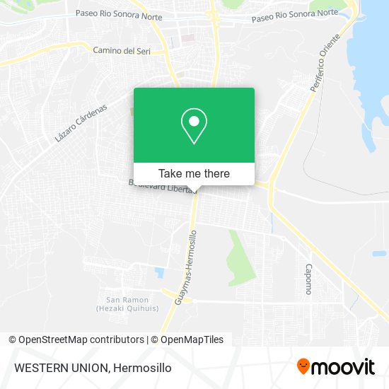 Mapa de WESTERN UNION