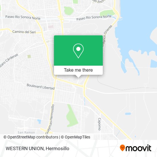 Mapa de WESTERN UNION