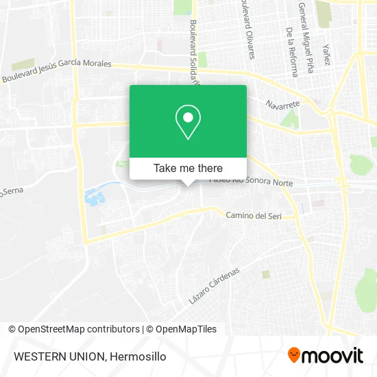 WESTERN UNION map
