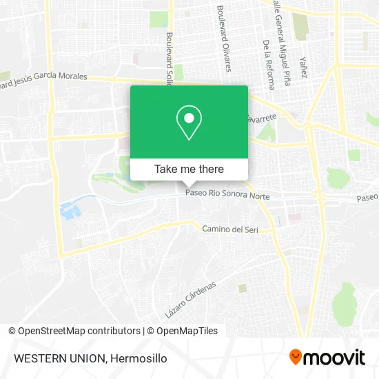 WESTERN UNION map
