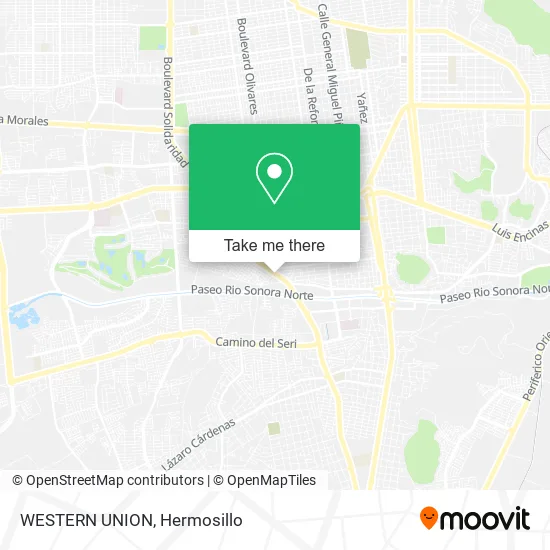 WESTERN UNION map